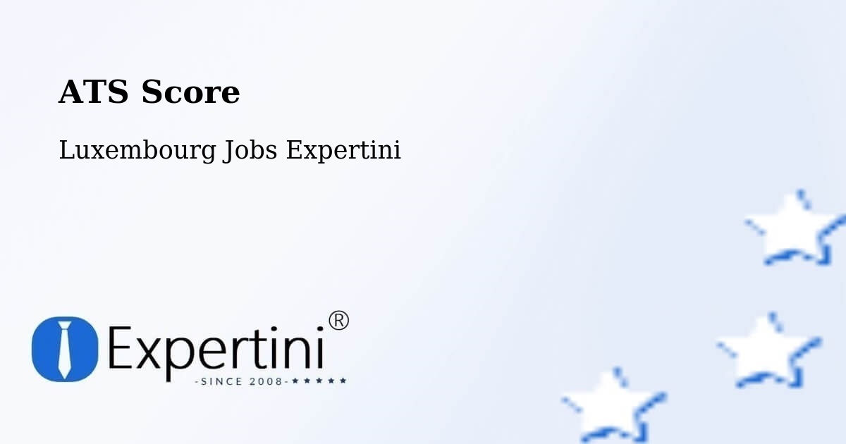 Resume ATS Score & Job Description Match Tool – Waldbredimus - Luxembourg Jobs Expertini