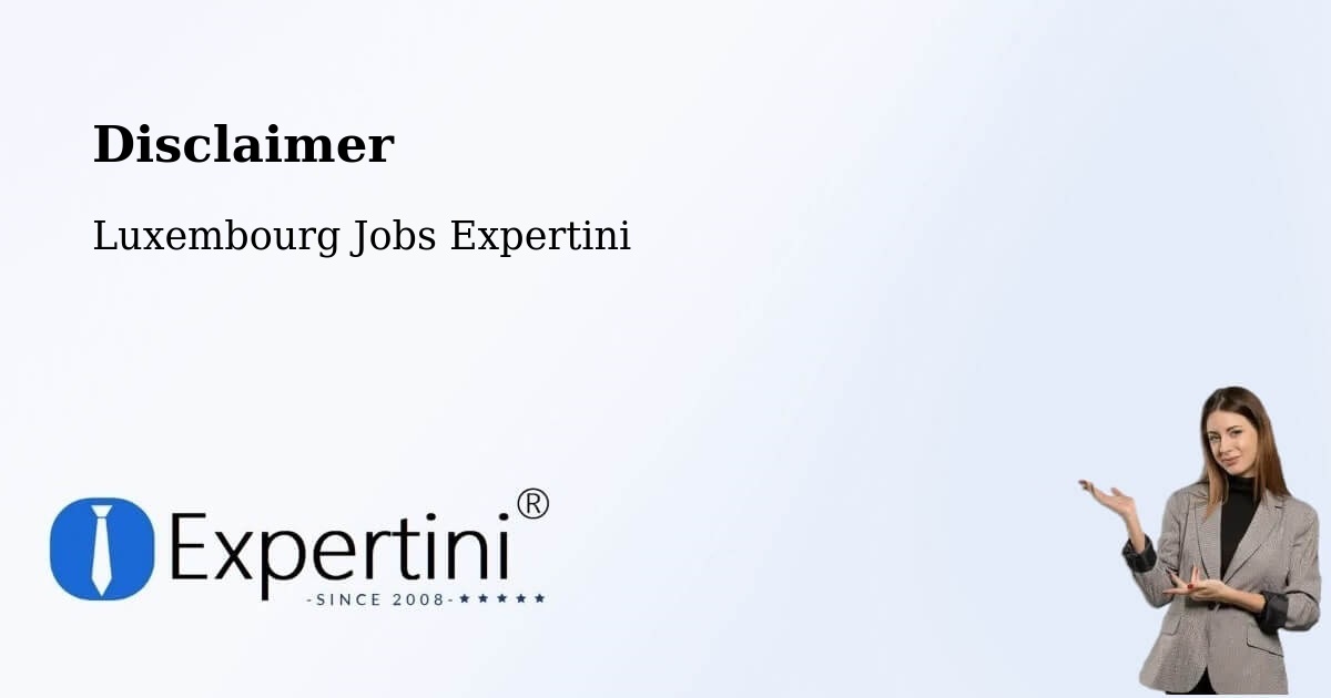 Disclaimer – Waldbredimus - Luxembourg Jobs Expertini